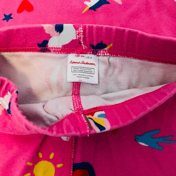 Hanna Andersson Short John Pajamas In Organic Cotton 4T - Picture 3 of 6